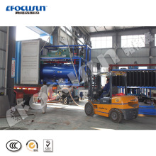 ice block making machine 25 tons direct refrigeration block ice machine with sea transportation